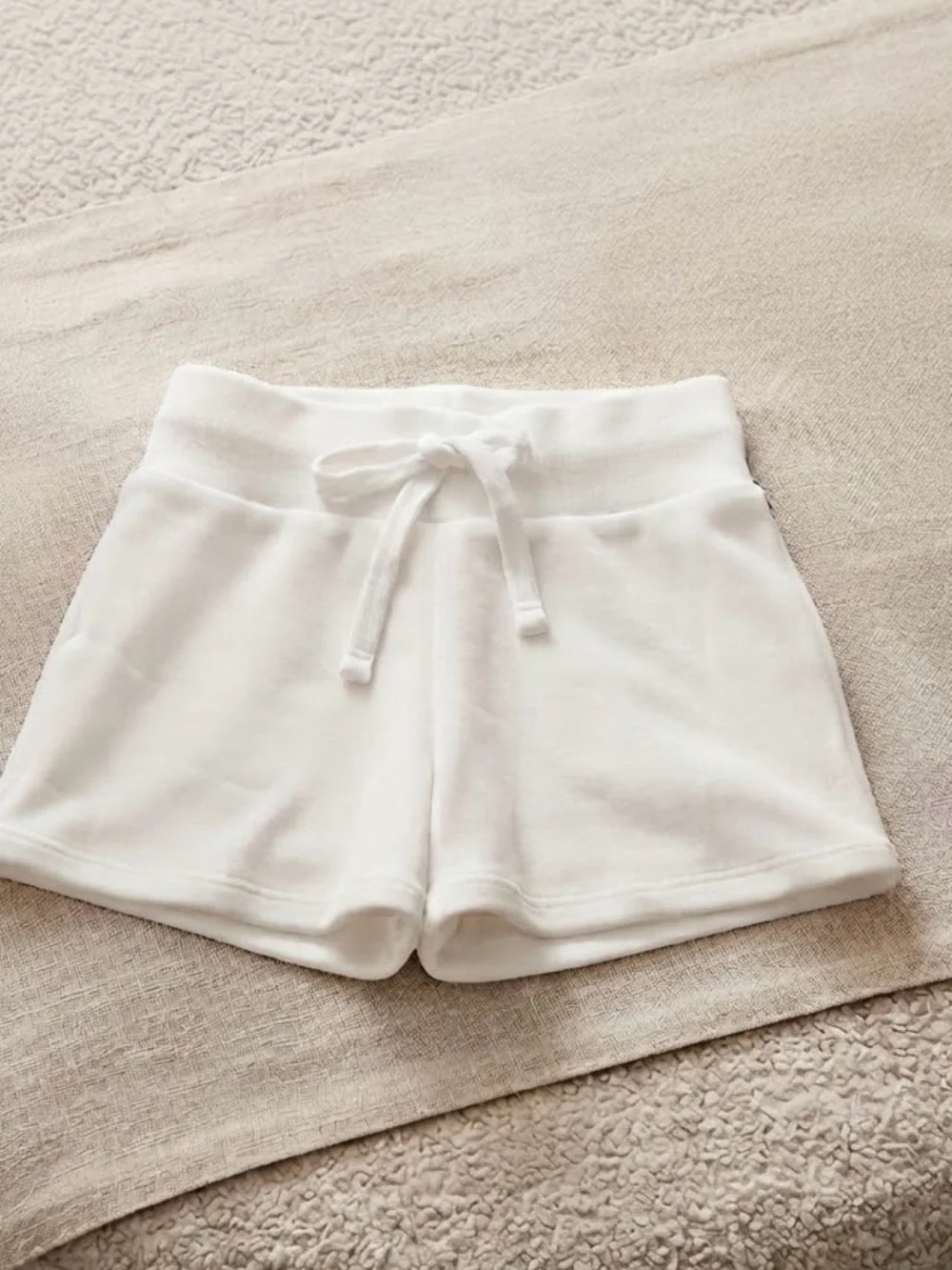 Derek Heart White Kids Drawstring Shorts